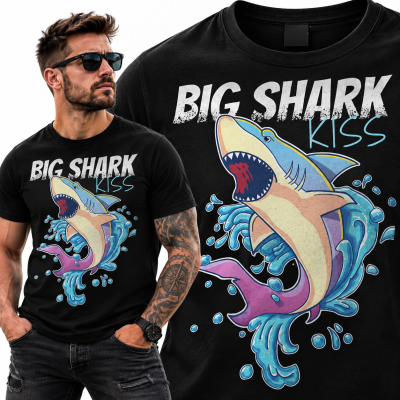KOSZULKA DLA WĘDKARZA  SHARK KISS